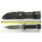 Survival Knife Fixed Blade Stainless Sheath 11'