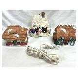 Mini Christmas Houses for Village & Tree