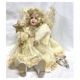 Santa's Best Christmas Angel 21' Doll She Moves