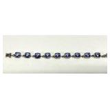 Ross Simons Purple Tennis Bracelet Marked 925