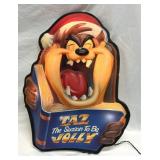 Vintage Tazmanian Devil Light Up Sign Tis Season