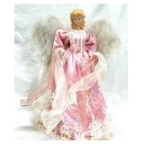 Angel Tree Topper 15 1/2' Pink Gown