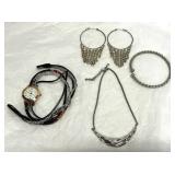 Fashion Jewelry Lot Necklace, Watch, Bracelet, Etc