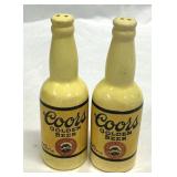 Coors Golden Beer Mini Stoneware Bottle Shakers