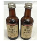 Royal Canadian Whisky Miniature Bottle Shakers