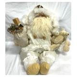 Large White Santa Shelf Sitter 24' tall