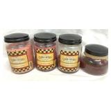 Asst Candle Jars Used Candleberry Hot Maple Toddy