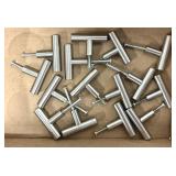 Brushed Nickel 2' Drawer T Bar Pulls Knobs