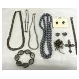 Fashion Jewelry Lot Cross Pendant, Necklaces, More