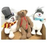 Box of Assorted Plush Animals