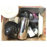 Assorted Kitchen Items Coffee Carafes, Cake Saver