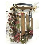 Winter Sled Sleigh Decor Battery Light-Up