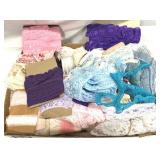 Box of Assorted Lace for Sewing Crafts Projects