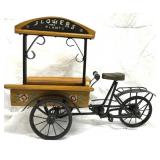 Bicycle Flowers Plants Cart Home Decor Wood Metal