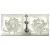 Godinger Shannon Crystal Lotus Flower Candleholder