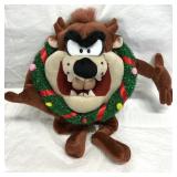 2002 Plush Tazmanian Devil Christmas Decor
