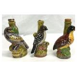 Garnier Bird Mini Liquor Bottles 1970's Italy