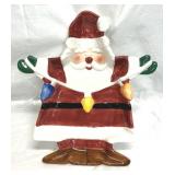 Ceramic Santa Claus Divided Serving Plate