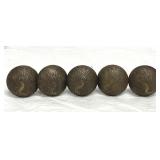 S/5 Metal Pier 1 Imports PEACOCK Drawer Knobs