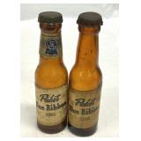 Pabst Blue Ribbon Mini Beer Bottle S&P Shakers