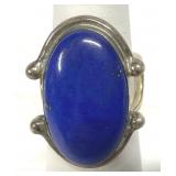 Jay King DTR 925 Ring Blue Lapis Stone Size 7