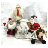 Christmas Holiday Decor Plush Mouse, Reindeer, Etc