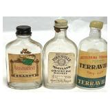 Vintage Empty Liquor Bottles Collectible