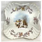 Karlsbad Porcelain Serving Dish Winter Barn Design