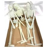 18' Long Plastic Halloween Skeletons Glow in Dark