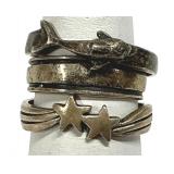 Sterling Silver Toe Rings Lot 925