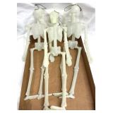 18' Long Plastic Halloween Skeletons Glow in Dark