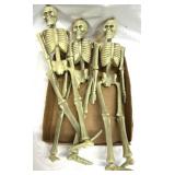 18' Long Plastic Halloween Skeletons