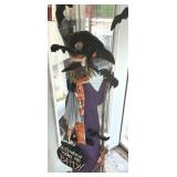 55' Halloween Wooden Witch Figure
