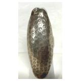 Sterling Silver Hammered Elongated Ring 925 Sz 6