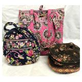 Vera Bradley Tote, Lunch Bag, Makeup Case