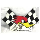 Woodpecker Mr. Horsepower Metal Wall Sign