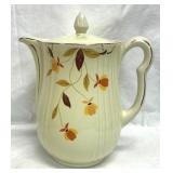 Hall China Jewel Tea Autumn Leaf Rayed Coffee Pot