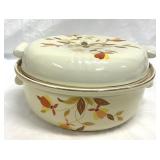 Hall Jewel Tea Autumn Leaf 2 Qt Casserole Dish