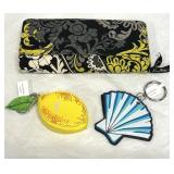 Vera Bradley Clutch Wallet, Keychain, Coin Purse