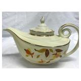 Hall Jewel Tea Autumn Leaf Aladdin Lamp Teapot 3Pc