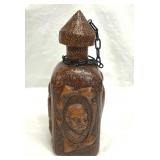Leather Wrapped Bottle Madrid Spain Don Quijote