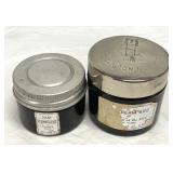 Collectible Skin Care Vintage Black Glass Jars