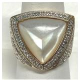 Ross Simons Gold Vermeil Mother of Pearl Ring 925