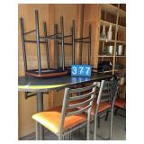 TALL TABLE W/ 5 STOOLS