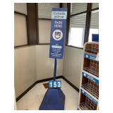 CURBSIDE PICK-UP SIGN/ WITH HEAVY BASE