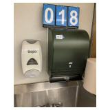 LOT 2 PAPER TOWELL/ SOAP DISPENSOR
