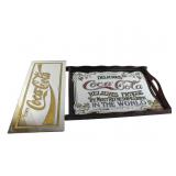 TWO COCA-COLA MIRROR COLLECTIBLES