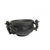A  Chinese Bronze Censer with Dragon Handles