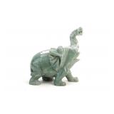 Chinese Hardstone Carved Elephant