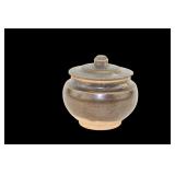 Chinese Brown Glazed Lidded Storage Jar